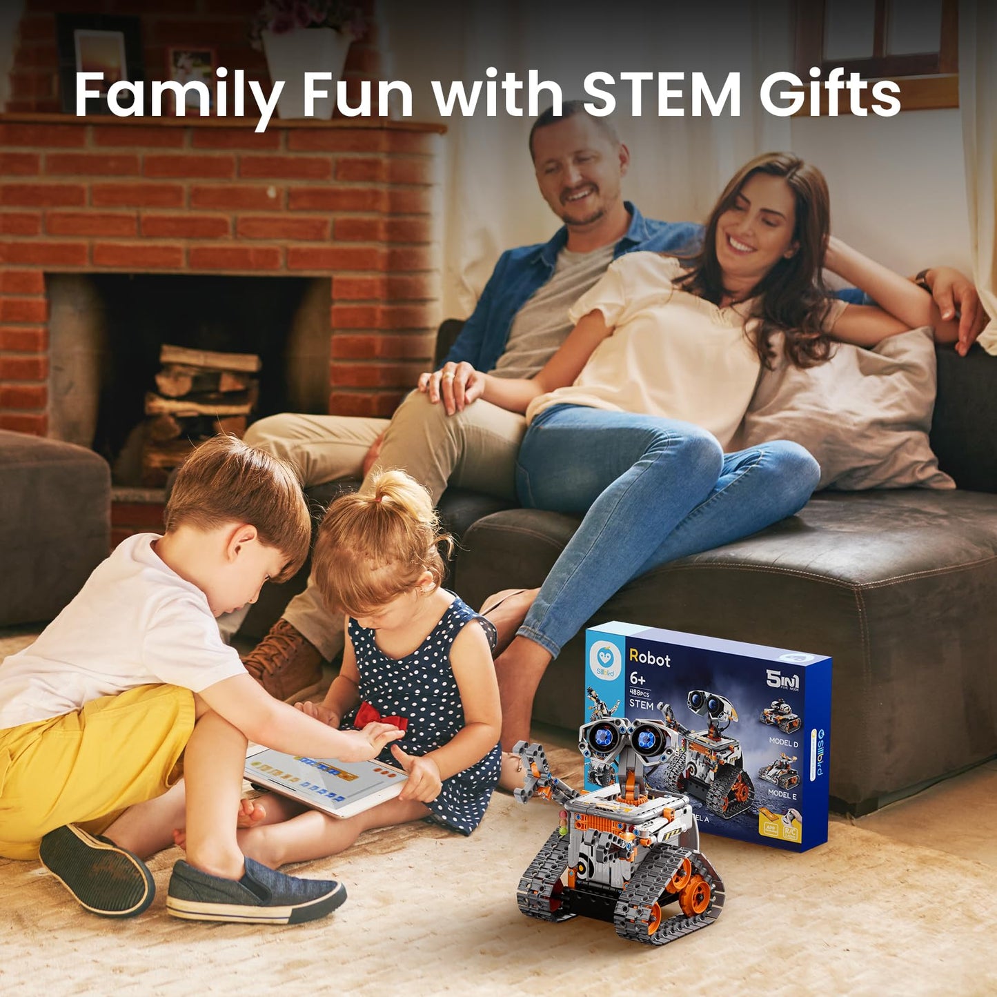 Sillbird 5-in-1 Robot Building Kit — 488 Pieces