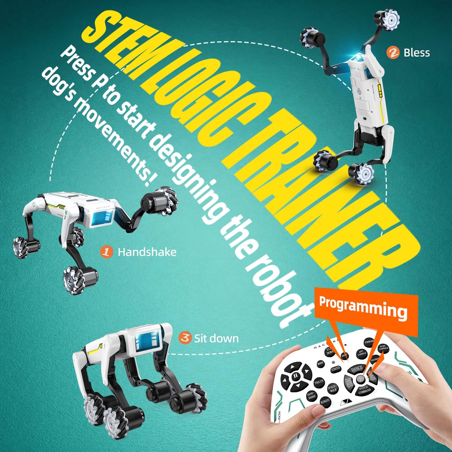 Smart Robot Dog for Kids — 30+ Bionic Action