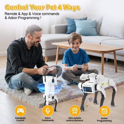 Smart Robot Dog — Voice Control, 30+ Actions & App Programming