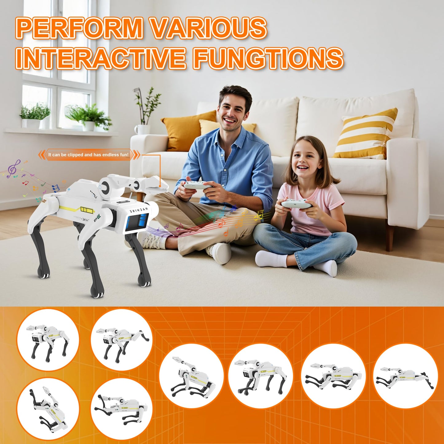 Smart Robot Dog — Voice Control, 30+ Actions & App Programming