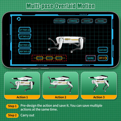 Smart Robot Dog — Voice Control, 30+ Actions & App Programming