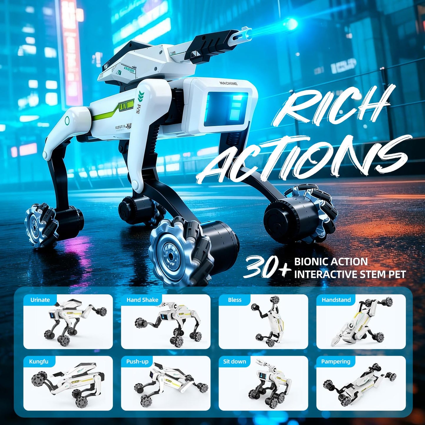 Smart Robot Dog for Kids — 30+ Bionic Action