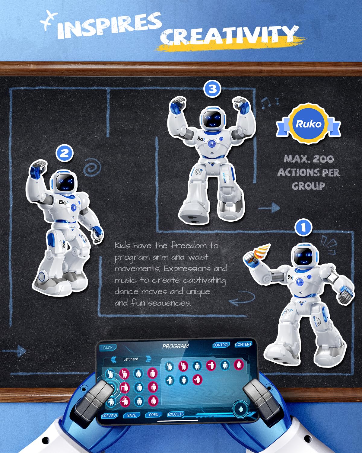 Ruko 1088 Large Smart Robot for Kids