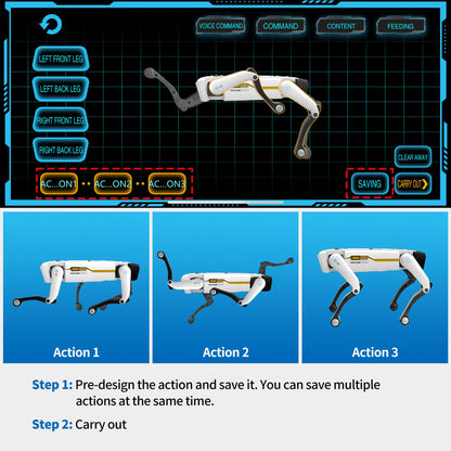 Smart Robot Dog — Voice Control, 30+ Actions & App Programming