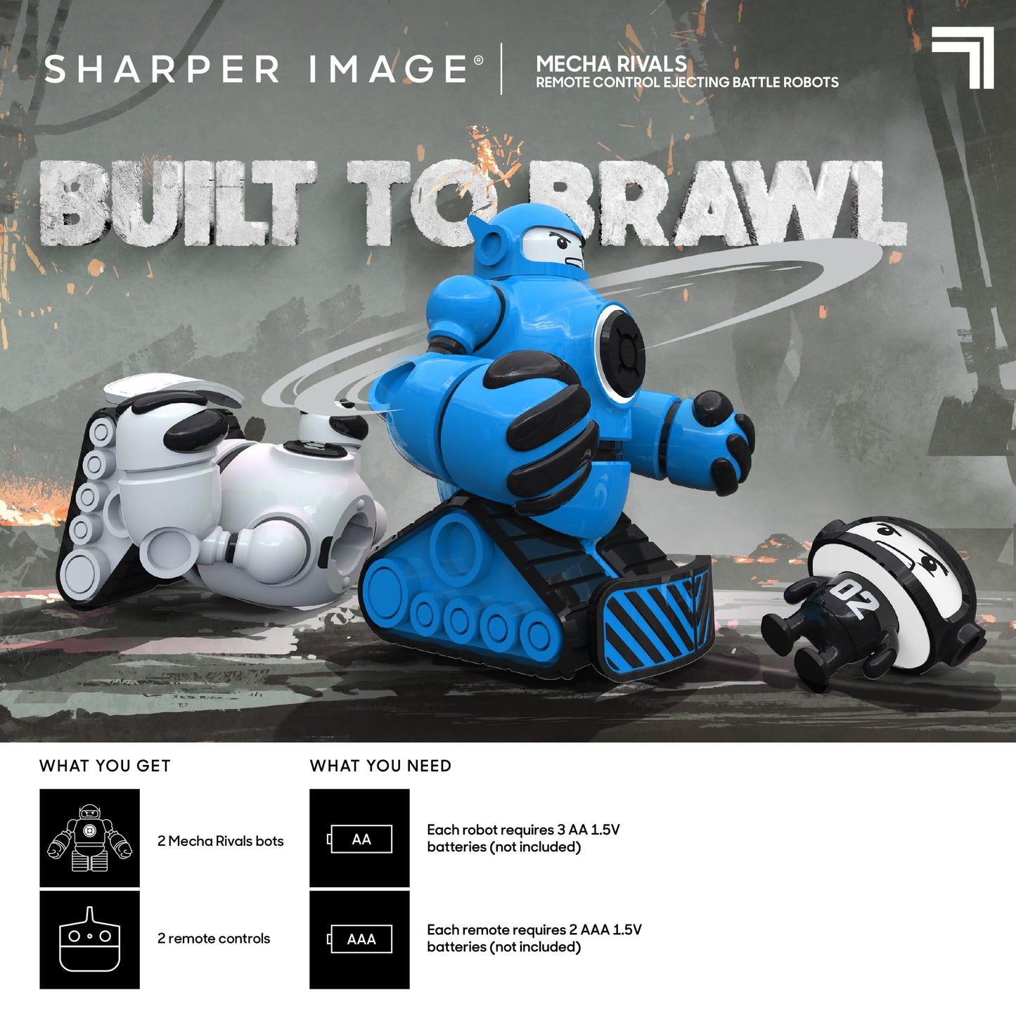 Sharper Image Mecha Rivals — Two-Player RC Battle Robots with Ejector Seat