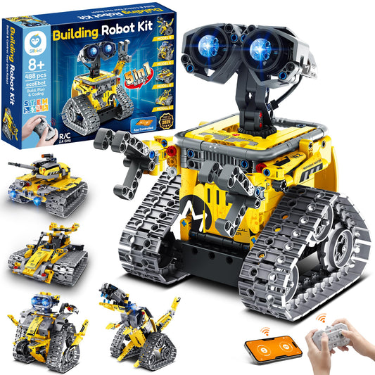 Sillbird 5-in-1 Robot Building Kit — 488 Pieces