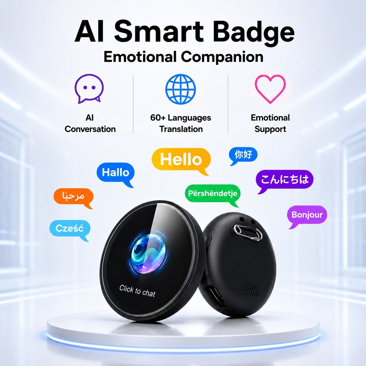 AI Smart Badge - Emotional Companion