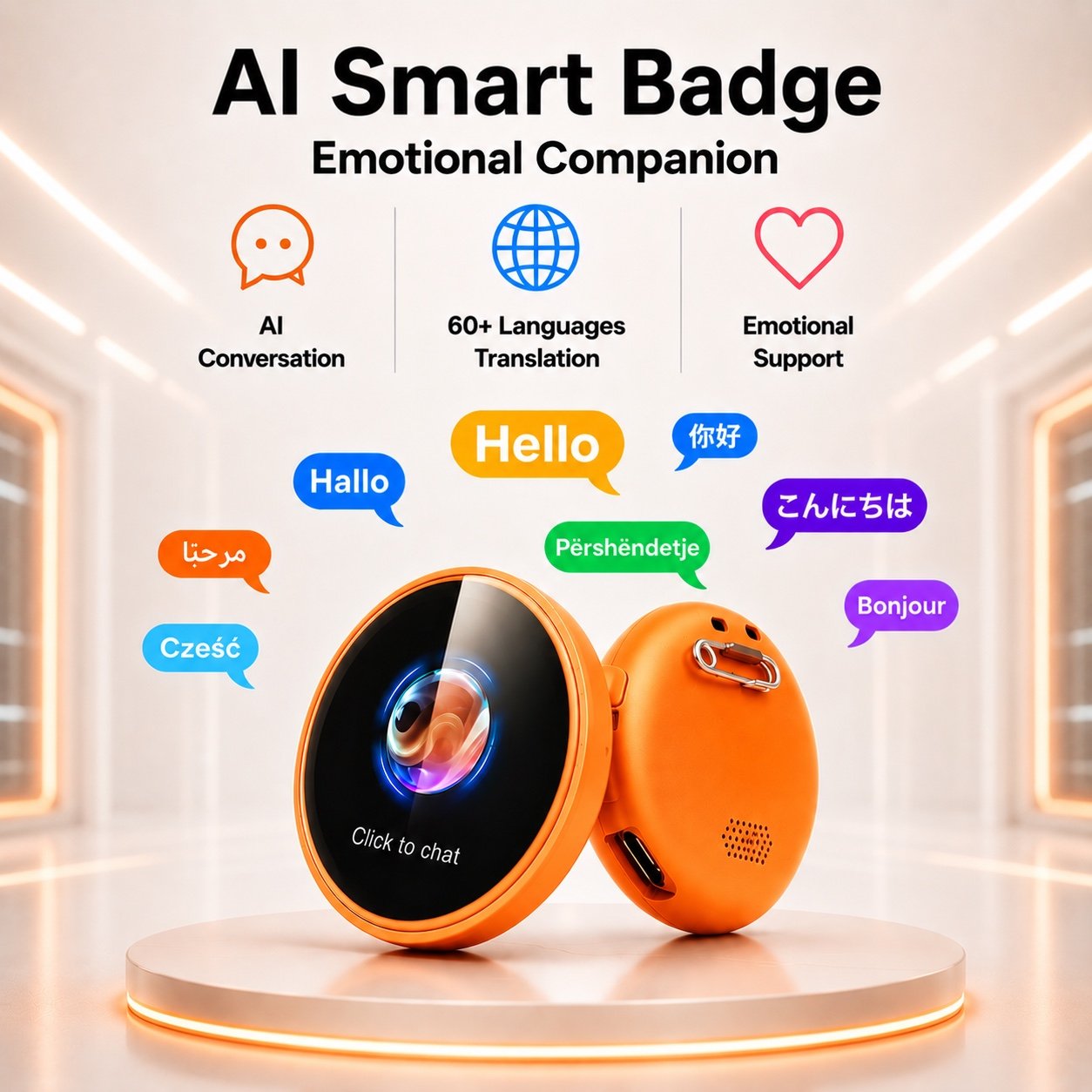 AI Smart Badge - Emotional Companion