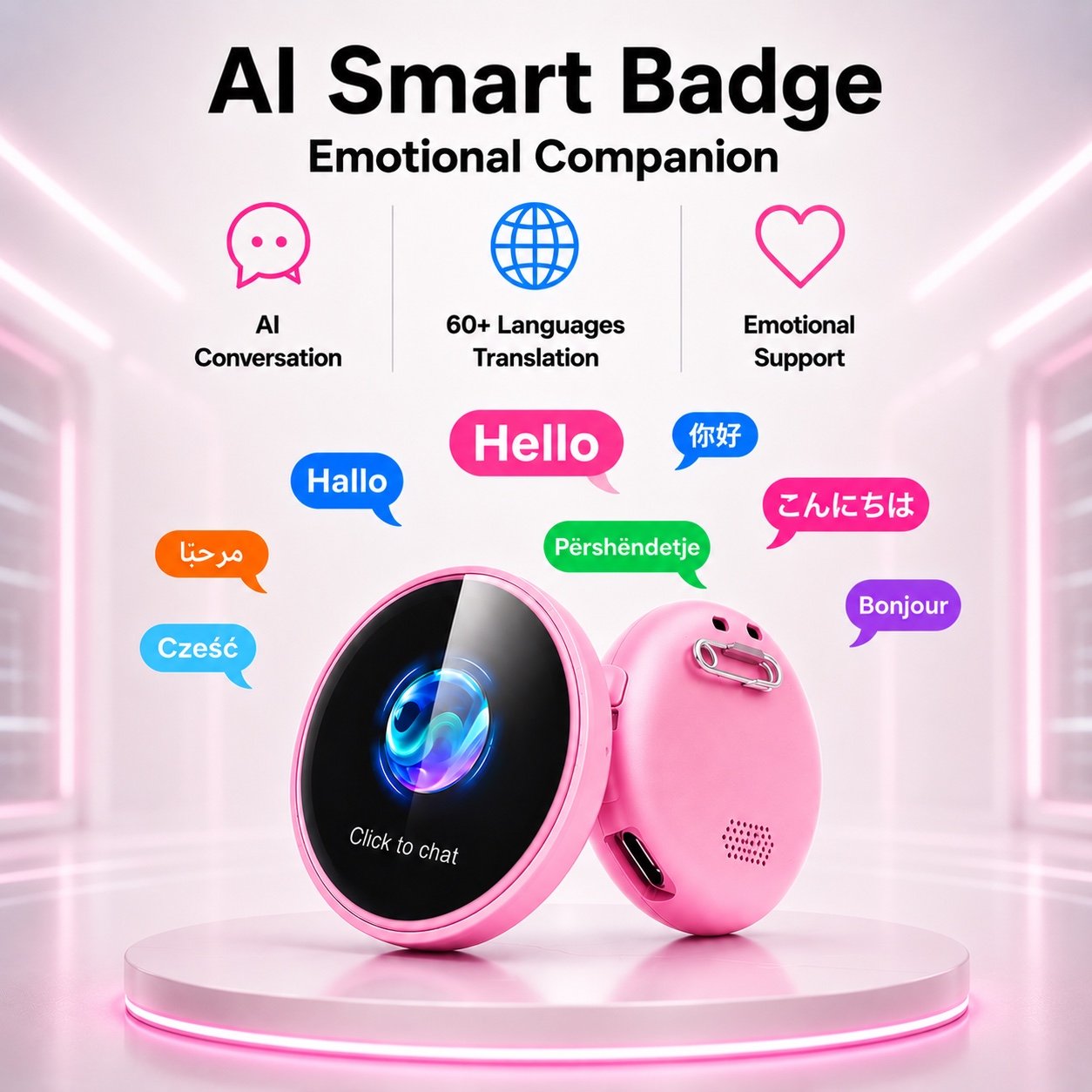AI Smart Badge - Emotional Companion