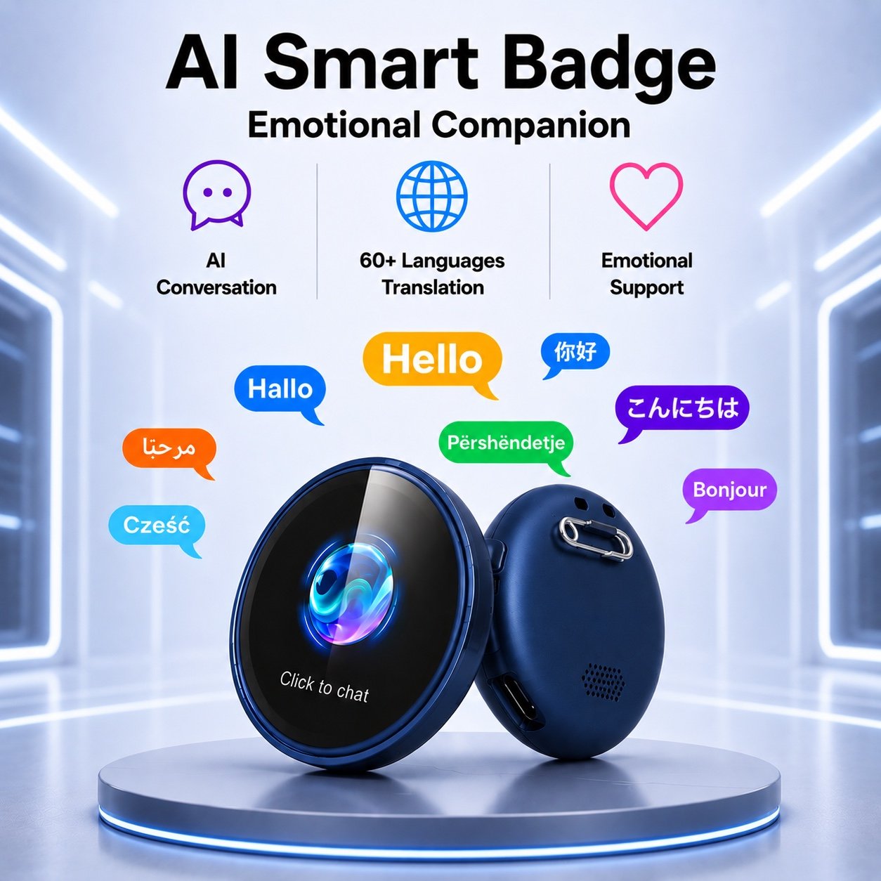 AI Smart Badge - Emotional Companion