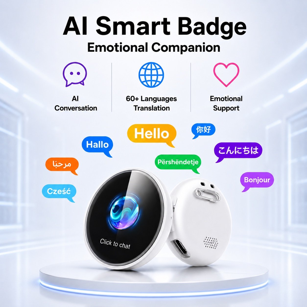 AI Smart Badge - Emotional Companion