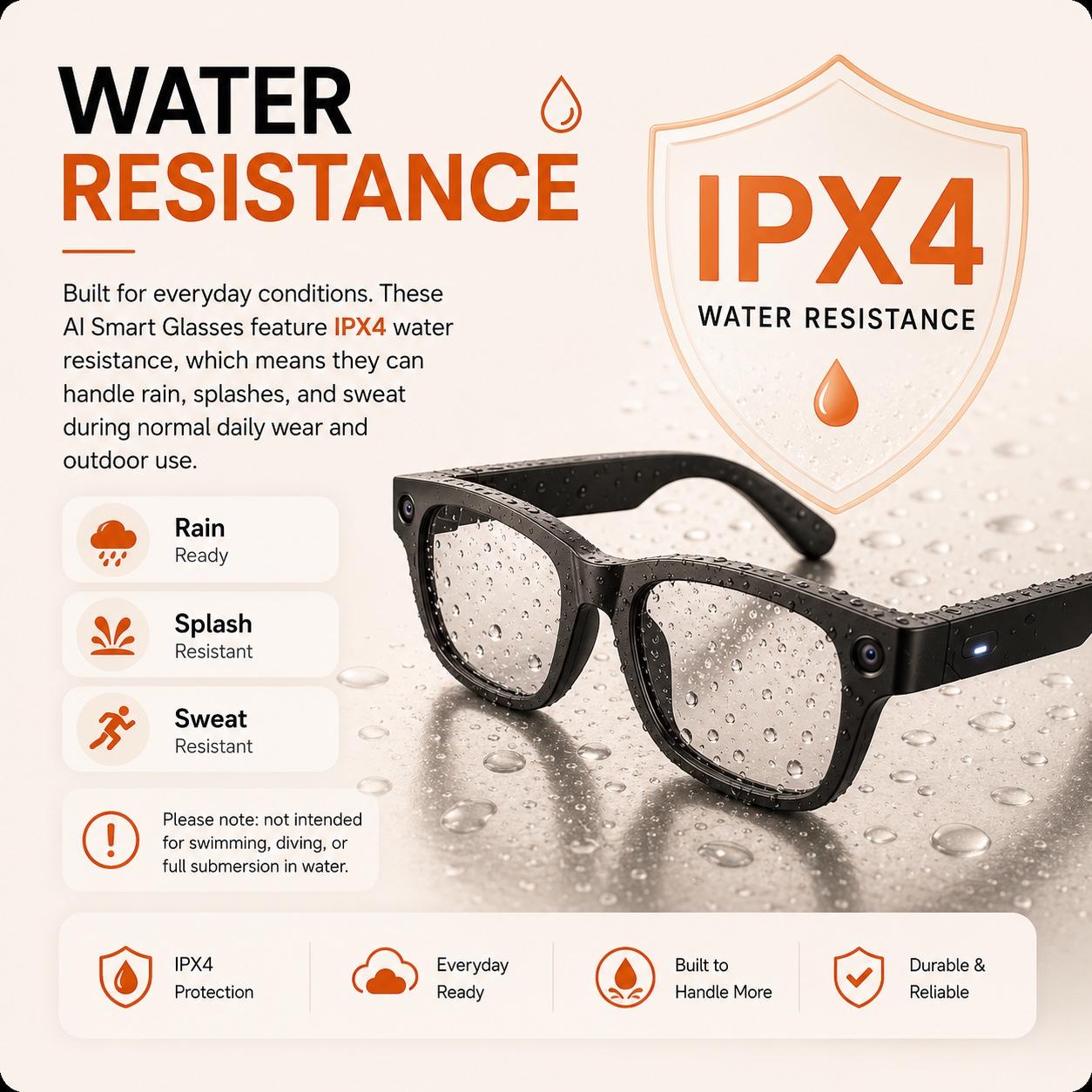 AI Smart Glasses - Camera 8 MP, Real-Time Translation, Navigation