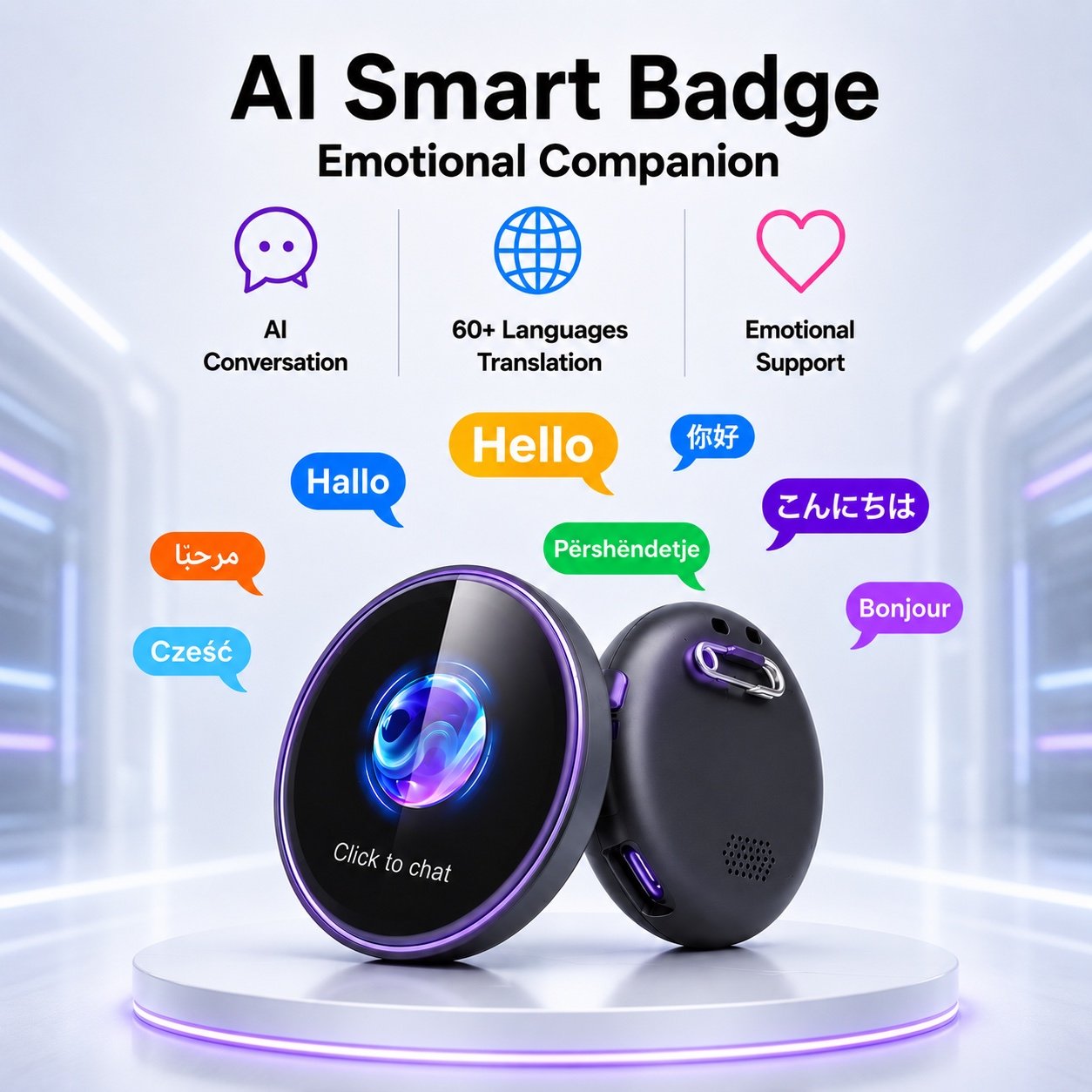 AI Smart Badge - Emotional Companion